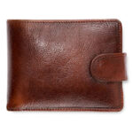 Photo of a brown leather wallet